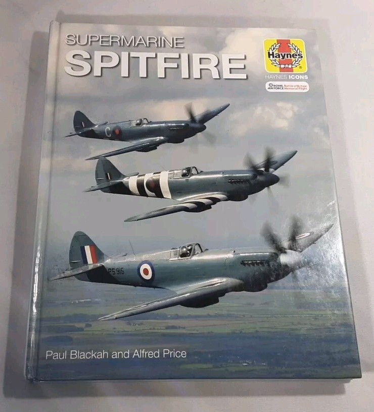 HAYNES ICONS SUPERMARINE SPITFIRE MANUAL 160 PAGES H6574 GOOD CONDITION – £12.99
