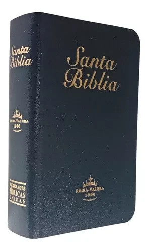 Bíblia mini bolsillo Reina Valera 1960 piel imitación canto dorado