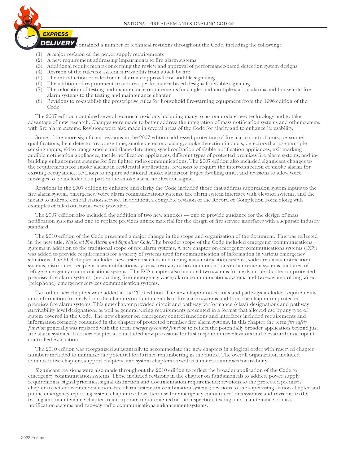 NFPA 72, National Fire Alarm and Signaling Code, 2022 Edition
