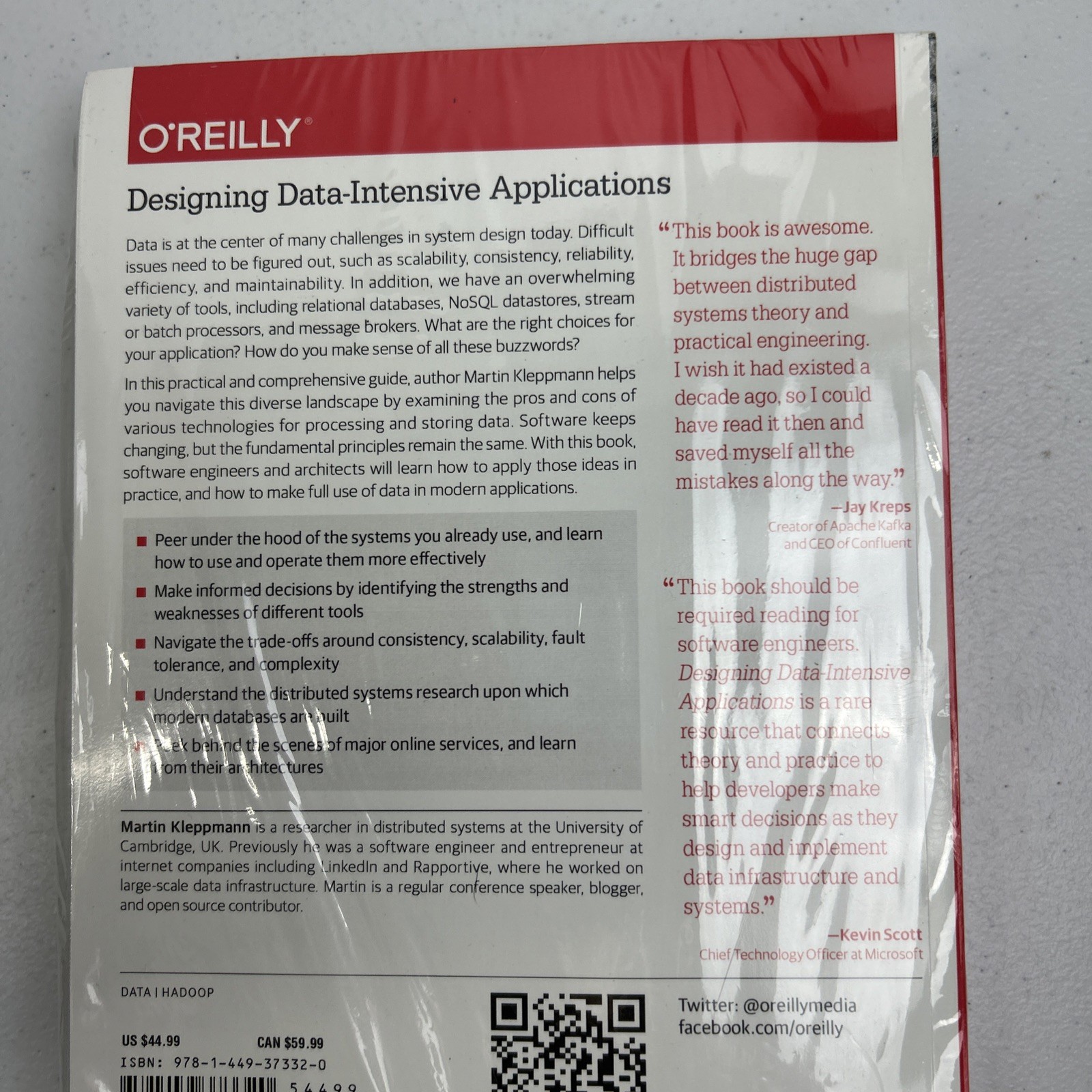 Designing Data-Intensive Applications : The Big Ideas Behind Reliable, Scalable,