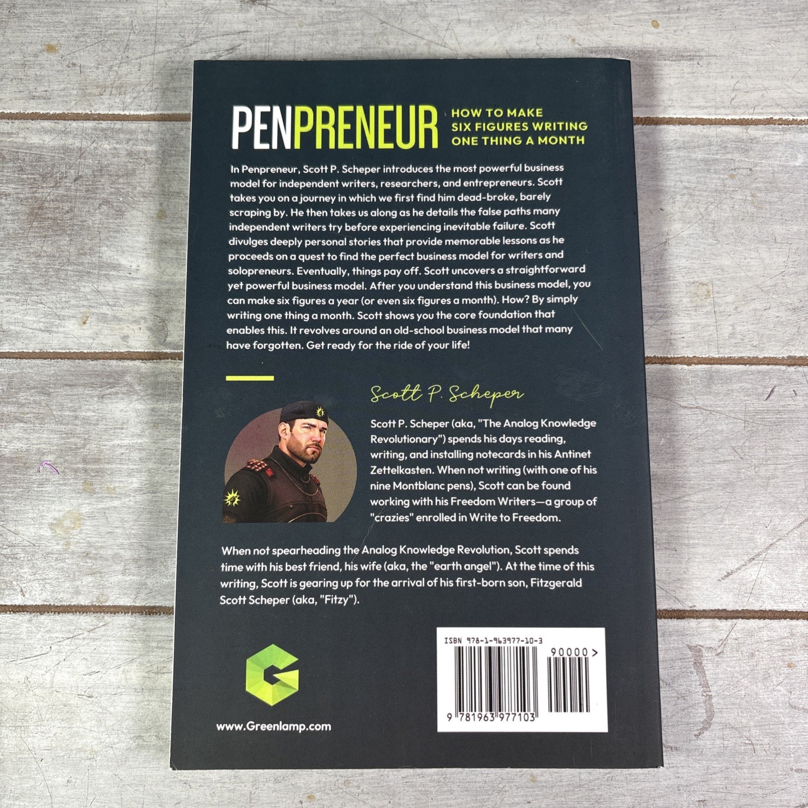 Penpreneur Scott P Scheper How to Make Six Figures Writing One Thing a Month